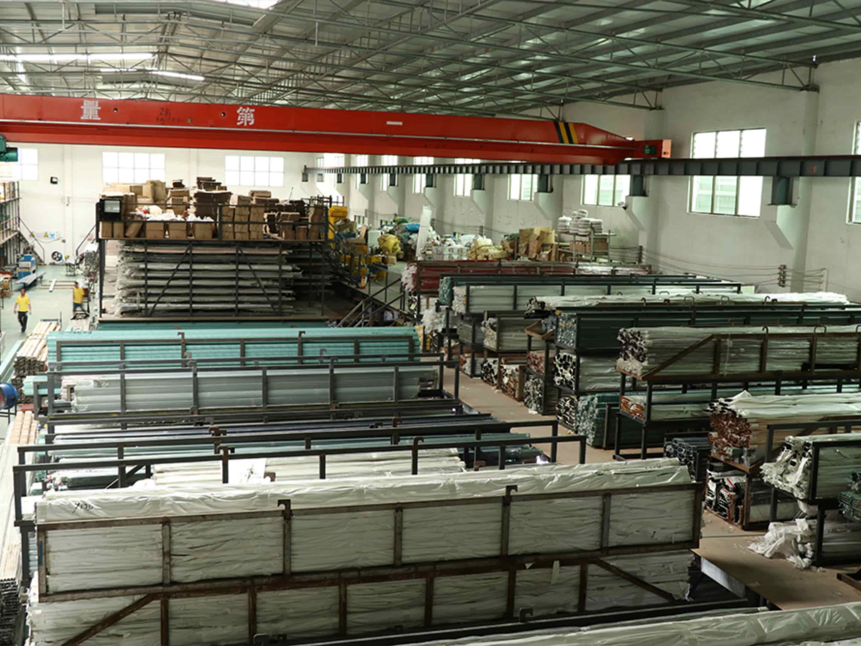 Wall panel factory, aluminum factory, custom manufacturing plant, factory warehouse, factory workshop